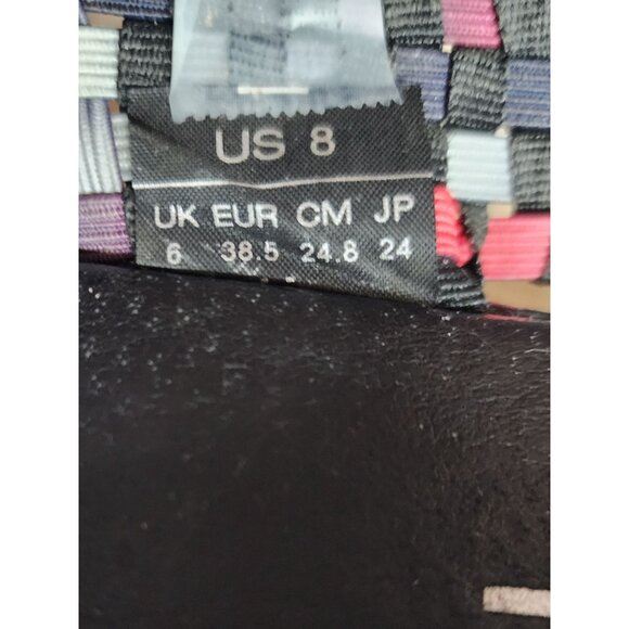 HEAL Women's Black/Multicolor Balboa Stretch Woven-Upper Sling Back Sandals Sz 8 - Picture 9 of 9